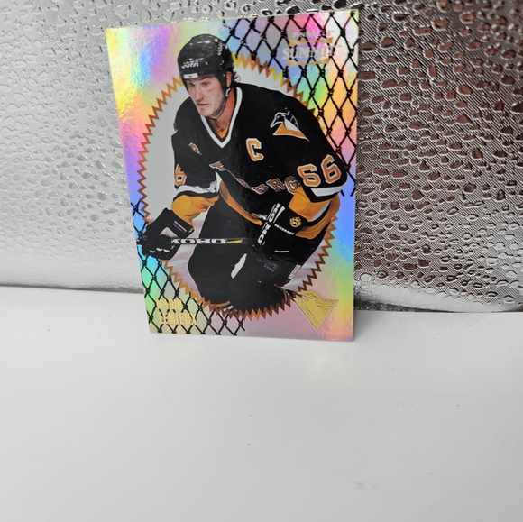 Lot of 3 Hockey Cards Holographic Mario Lemieux Pittsburgh Penguins - Picture 5 of 8